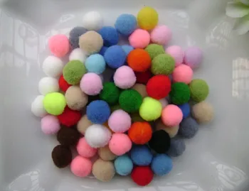 

500Pcs 15MM Assorted Mix Colour Fluffy Pom Poms Children DIY Crafts Pompoms Ball Decor, Kids Home DIY Fluffy Ball Decor CR-57