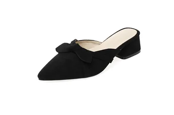 

Spring and summer of 2019 the new size and small pure and fresh and thick with code 31-47 pointed baotou sandals women