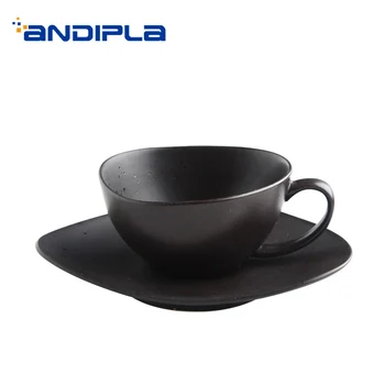 

250ML Neoclassical Ceramic Porcelain Cafe Latte Coffee Cup with Saucer Kit Office Afternoon Tea Mug for Lovers Gifts Drinkware