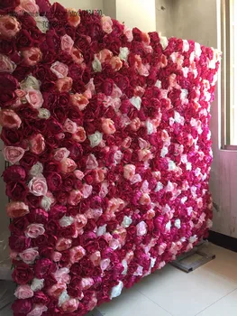 

10pcs/lot Artificial silk rose peony wedding backdrop decoration flower wall Arch flower runner wedding MIXCOLOR TONGFENG