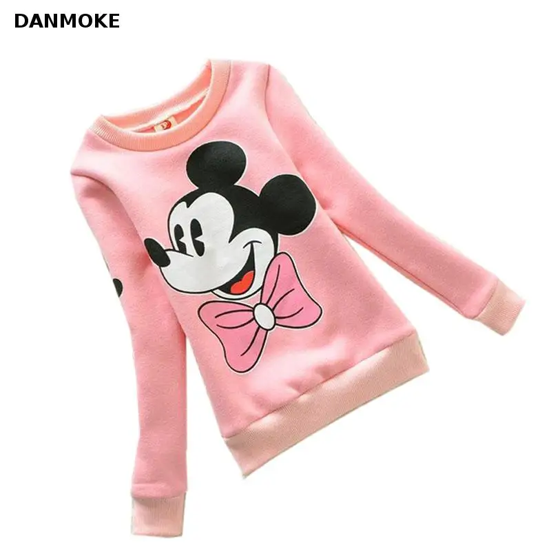 Danmoke 2017 Children Fashion Hoodies Girls Warm Plus Velvet Sweatshirts...