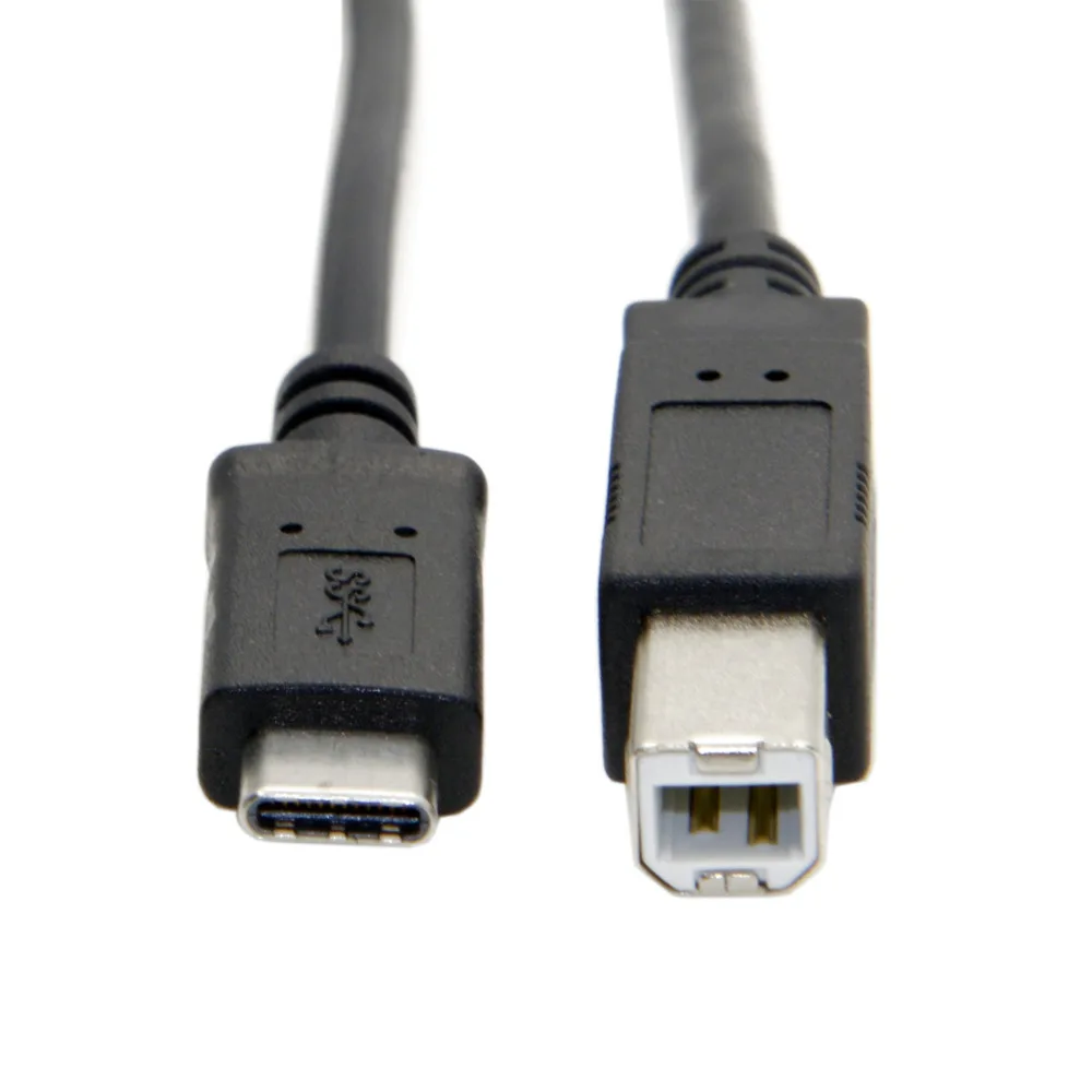 USB-C USB 3.1 نوع C الذكور موصل إلى USB 2.0 B نوع الذكور كابل بيانات ل هاتف محمول الدفتري المحمول 1 متر