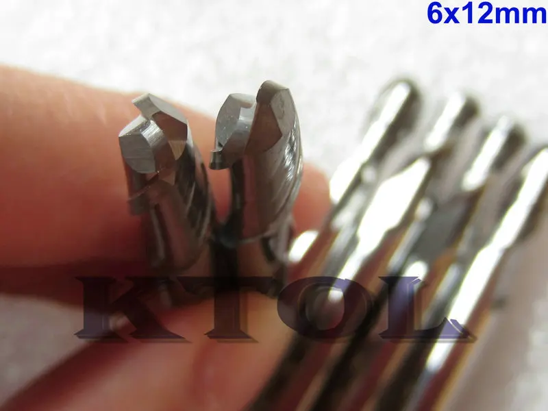 

10pcs 6*12mm 2F Ball Nosed End Mill,Free Shipping! Solid Carbide Engraving Tools,CNC Milling Cutters on 3D Carve Router Machine
