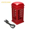 ASCELINA LED Table Lamp Stylish Design Retro London Telephone Booth Design USB Rechargeable LED Touch Night Light LampS ► Photo 2/6