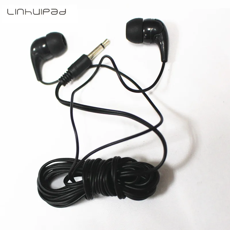 Linhuipad 5000 Pack Bulk Disposable In Ear Silicone Earphone Classroom Earbuds Low cost Mono Earbud For Hospital School Kids