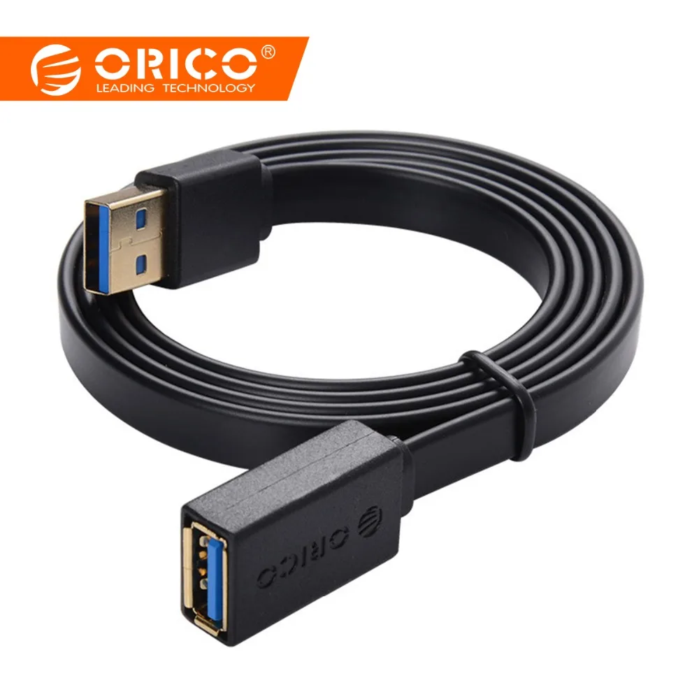 ORICO USB 3,0 AM к usb-кабель кабель высокой скорость Extender шнур-удлинитель для клавиатура и мышь для компьютера U-дисковая карта Reader