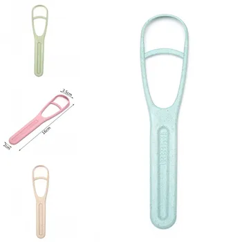 

JETTING 4 Colors Wheat Stalk Oral Care Tongue Scraper Cleaner Oral Hygiene Toothbrush Tools Dental Oral Care Tongue Cleaner