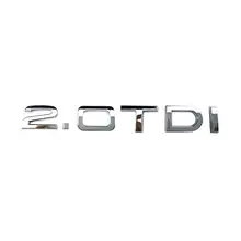 3d plástico chrome 2.0tdi carro adesivos emblemas emblemas emblemas emblemas emblemas