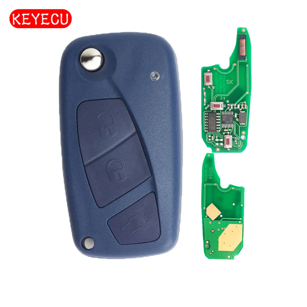 Keyecu дистанционный ключ с 3 кнопками 434 МГц PCF7946 для FIAT Punto Ducato Stilo Panda центральный