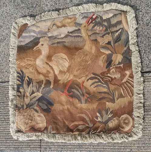 

Free Shipping 18"x18" Aubusson woolen Cushion Pillow,handmade pillow, no insertion
