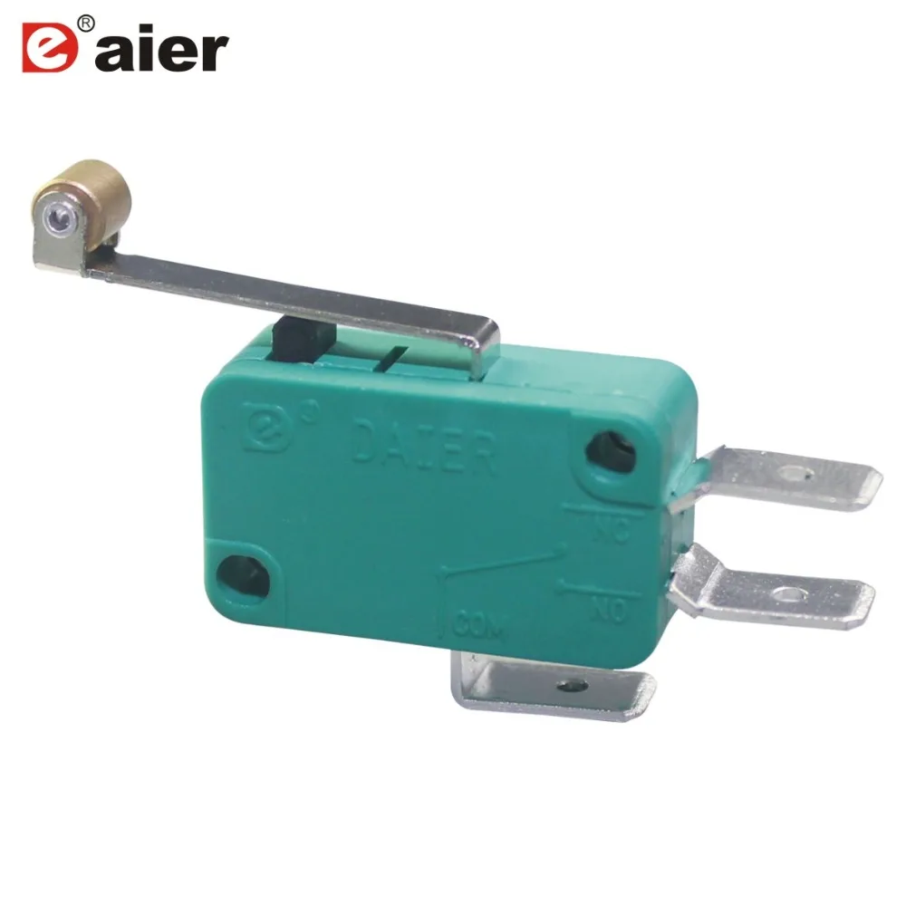 100 шт. KW1-103-7 3 Pin МИКРО Переключатель Механическая 16A 250VAC с длинный Roller Lever SPDT T85