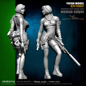 

1/24 75mm Sexy Female Sniper Resin Soldier YFWW-1842