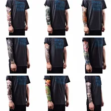 1 шт., нейлоновые эластичные накладные временные тату-рукава, чулки для рук, дизайн тела, крутые мужские унисекс модные гетры для рук