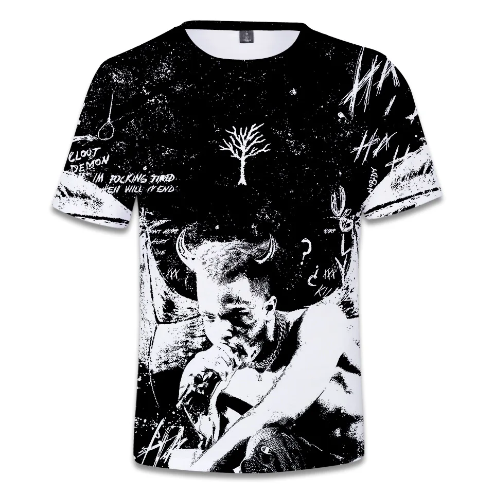 

American Rapper XXXTentacion Printed 3D T shirt Men/Women Hip Hop Streetwear T-shirt Boys Oversized Tshirt Tops Clothes camisa