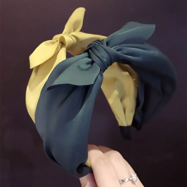 

2019 New Fashion Headband Vintage Hairband Bezel For Women Girls Big Bow Knot Headband Twist Hair Band Headwear Chic Hoop