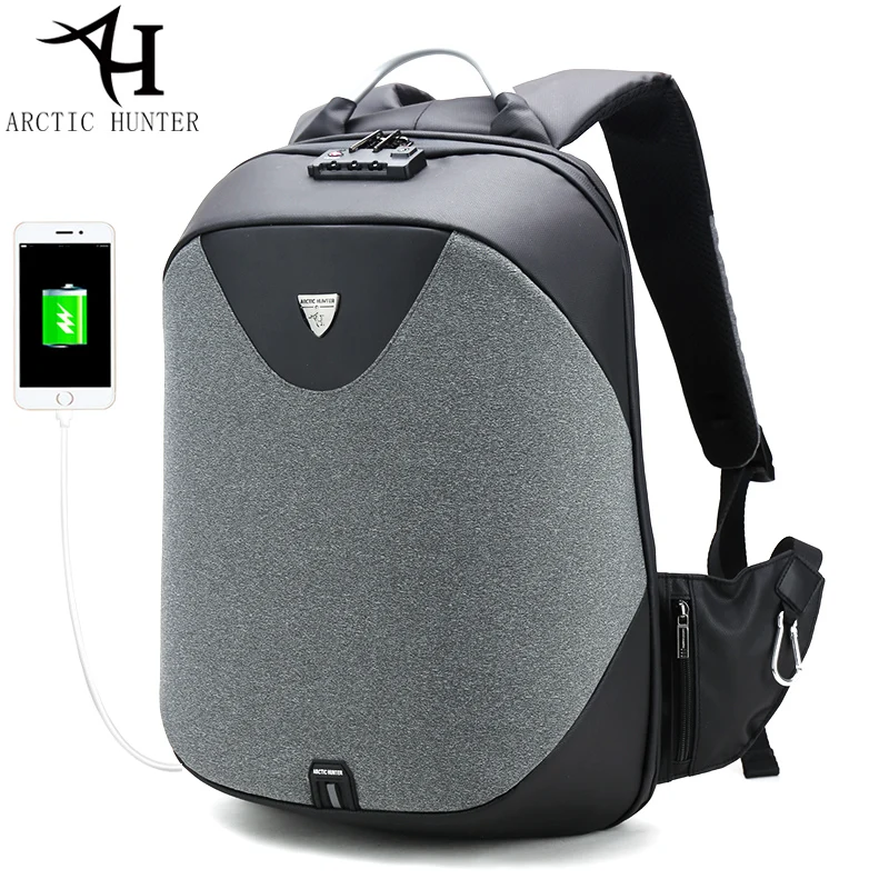 

Fashion School 15.6 Laptop Backpack Men Mochila Casual Travel Business USB Male Shoulder Bag Anti-theft Gift Diagonal Package