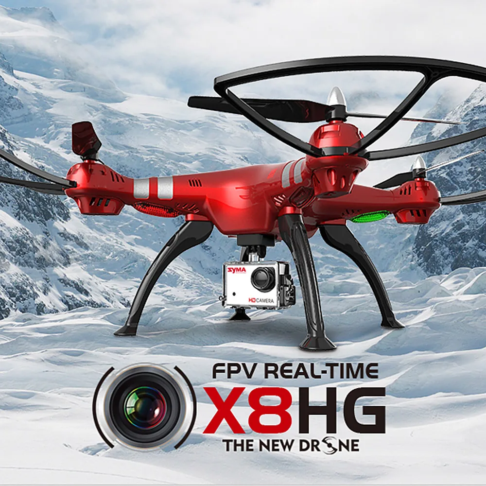 Квадрокоптер Syma X8HG RC Дроны с камерой 8 Мп HD барометр установка высоты и режима без
