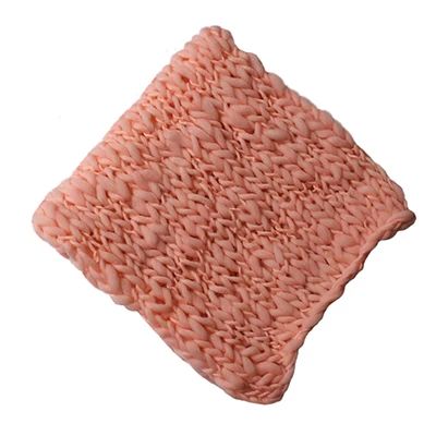 Детский реквизит для фотосессии; шерстяное одеяло для малышей; стрейчевое трикотажное одеяло для фотосессии новорожденных; реквизит для фотосессии для новорожденных; цветная фотография - Цвет: Pink