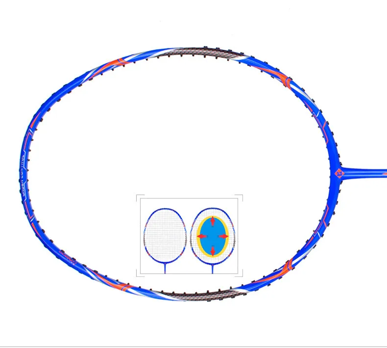 2 шт./партия, ракетка для бадминтона Kumpoo высокого качества, ракетки для контроля мяча, полностью Сверхлегкая из углеродного сплава, 4U Raquette до 26LBS L810OLB