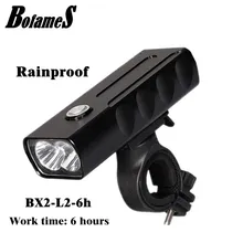 

BOFAMES Professional L2 LED Bicycle Light Rainproof USB Rechargeable MTB Bike Light Flashlight BX2-L2-6h