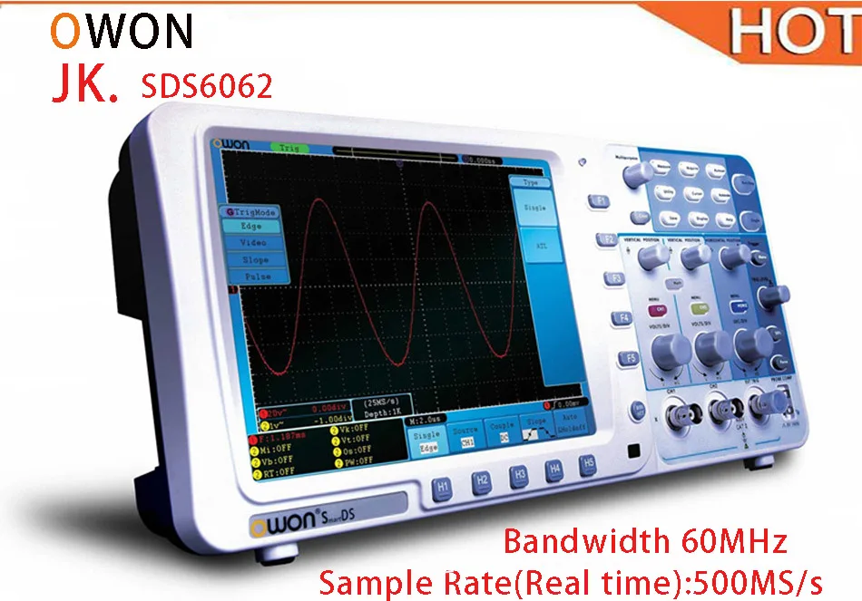 

2018 HOT Authentic OWON SDS6062 Oscilloscope Electronic Circuit Inspection Function Design and Manufacturing
