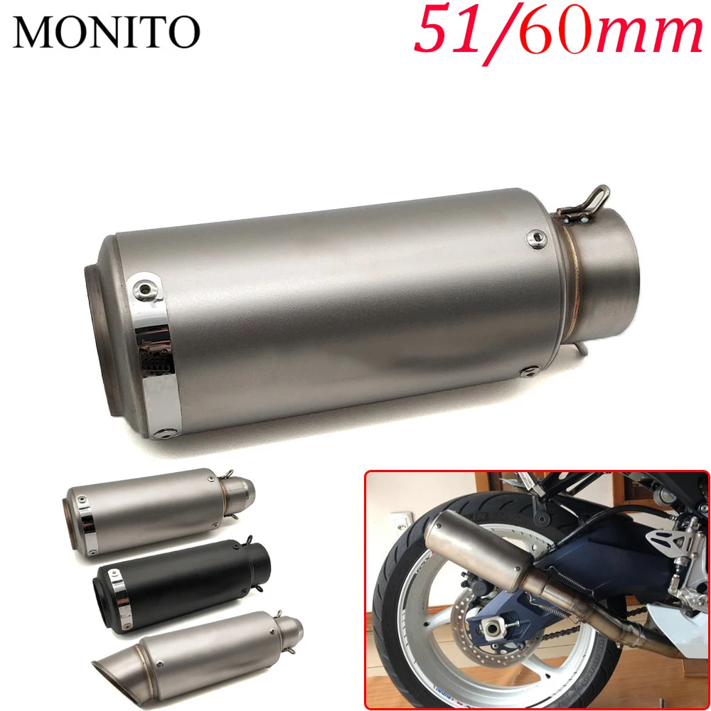 

For YAMAHA WR 250X 250R 450F TTR 125 250 600 TTR250 Motorcycle SC Exhaust Pipe Scooter Escape GP Exhaust Muffler Universal