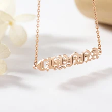 Custom Name bracelet Old English Bracelet Personalized Name Plate Bracelet English Name Bangle Gift for her personalized retor paint bracelet