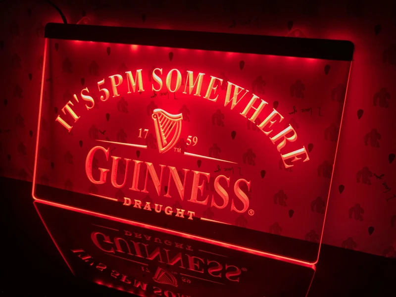091 светодиодная подсветильник ка Guinness It's 5|Таблички и знаки| |