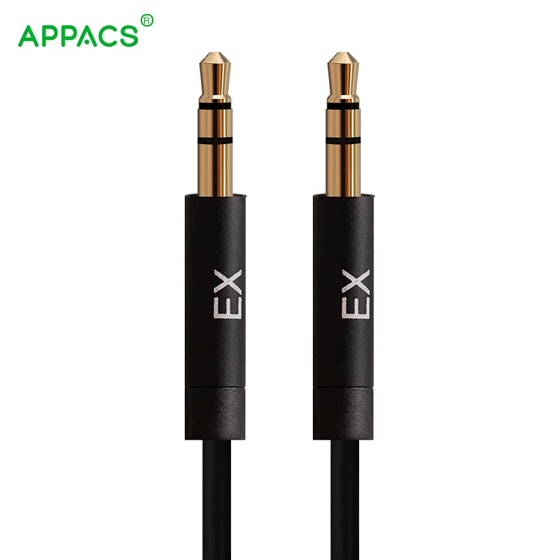 Appacs Aux Cable Car 3.5mm To 3.5mm Auxiliary Cable Jack Audio Cable Male To Male Gold Plated