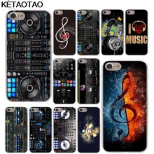 KETAOTAO ddj dj музыкальный чехол для телефона s для iPhone 4S 5C 5S 6S 7 8 SE X Plus XR XS Max чехол кристально чистый мягкий TPU чехол s