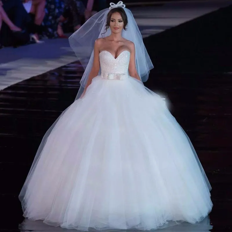 China Online Custom Made Tulle Sweetheart Lace Up Beading China Online Custom Made Tulle Sweetheart Lace Up Beading Bling Wedding Dress 2017 Ball Gowns In Dresses From Weddings Events On