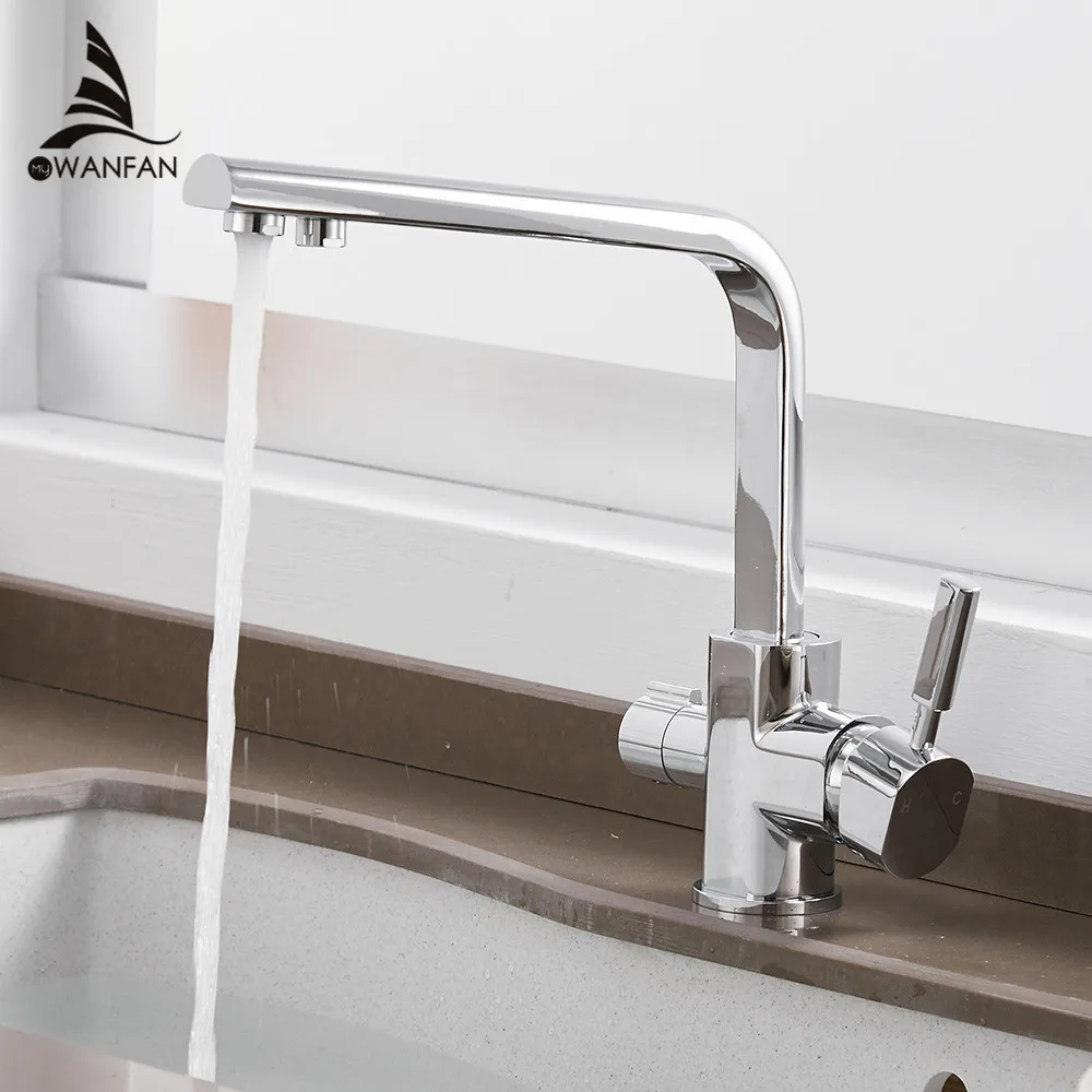 Waterfilter Taps Kitchen Faucets Brass Mixer Drinking Kitchen Purify