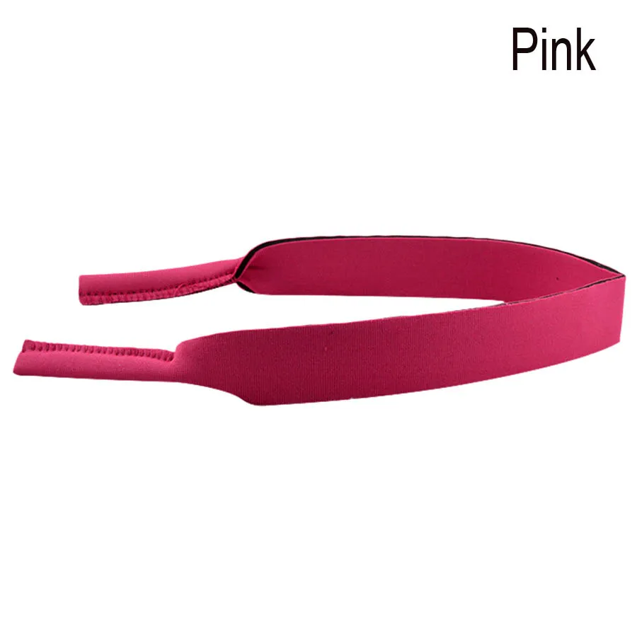Хорошее качество взрослых очки неопрена Эластичный Спортивный ремешок шнур держатель 38 см 10 шт./лот - Цвет: Розовый