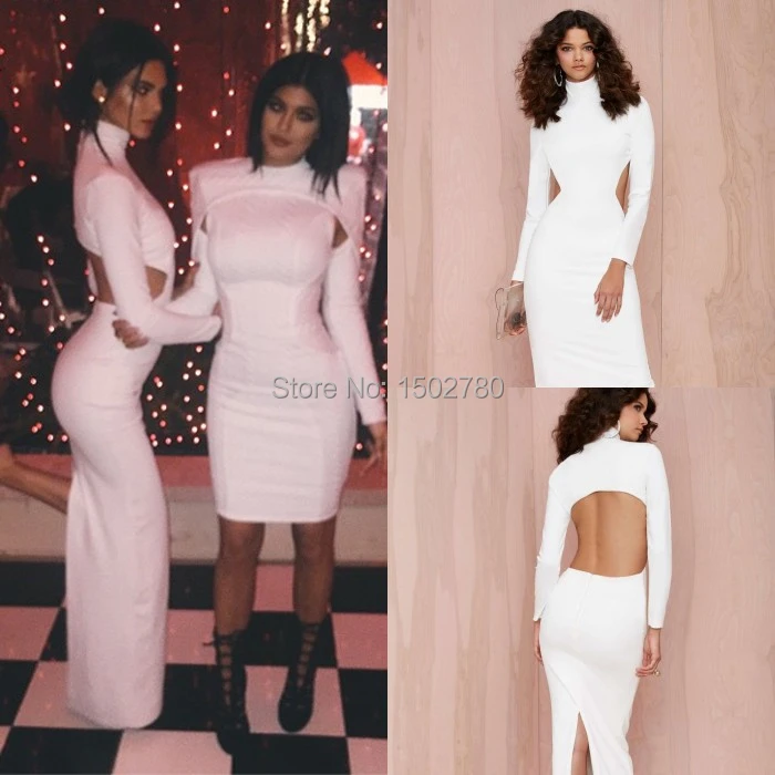 Long fitted white dress Clearance