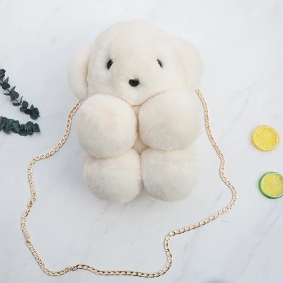 10 цветов милый плюшевый медведь рюкзаки японский каваи Кролик Рюкзак Сумка через плечо сумка на меху для девочек - Цвет: C