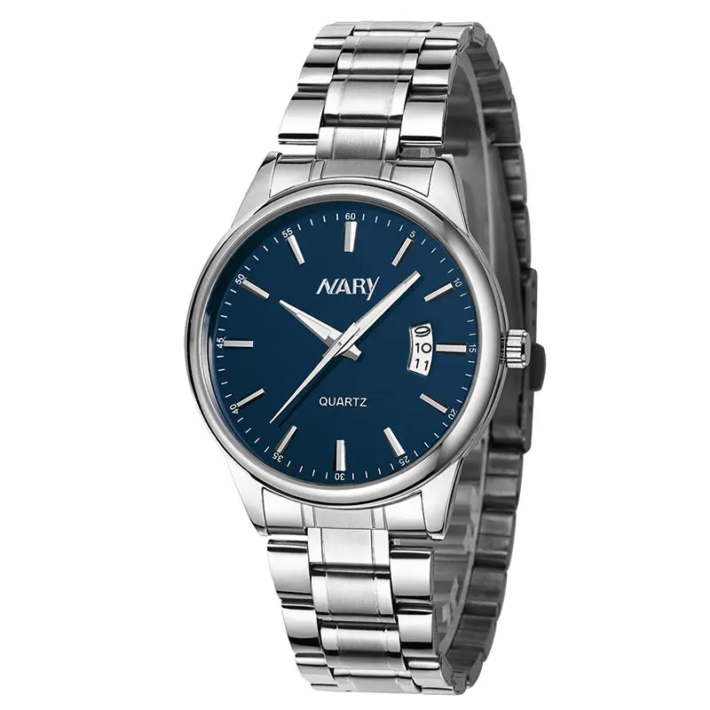 

reloj hombre cuarzo mens casual watches Men Luxury Brand Stainless Steel Automatically Date Clock Men's Watch relogio masculino