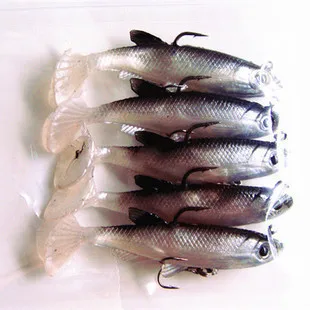 

Silicone T Tail Soft Fishing Lures Lead Head Fish Jigging 14g/80mm Wobblers Swimbait Isca Artificial Bass Sea Fishing Shad Bait
