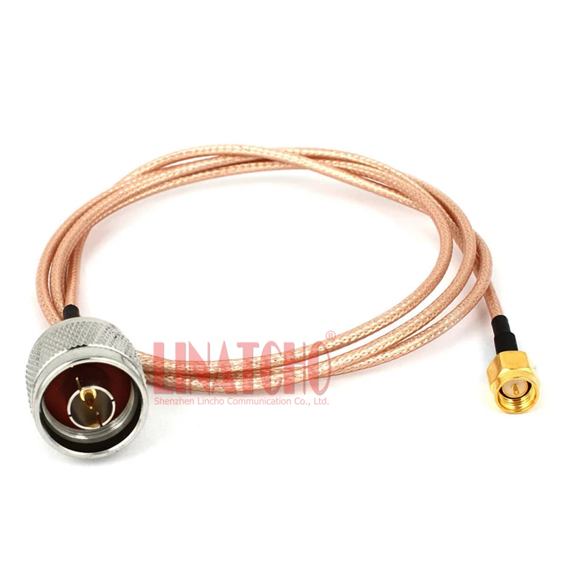 

1 meter coaxial low loss RG316 outdoor antenna connecting cable N male to SMA male connector