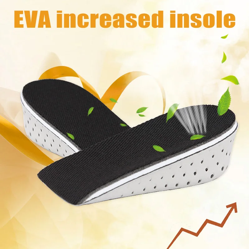 

1 Pair Insole Heel Lift Insert Shoe Pad Height Increase Slow Rising Cushion Taller FC55