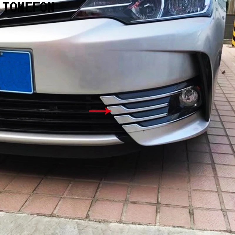 TOMEFON для Toyota Corolla 2017 Facelift ABS хромированный передний бампер противотуманные фары