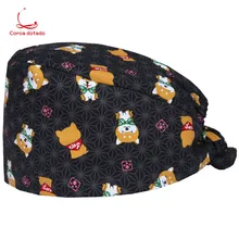 Хирургическая шапочка доктора и медсестры операционная комната шляпа Стоматологическая салон красоты работа колпачок с принтом Тыква ca