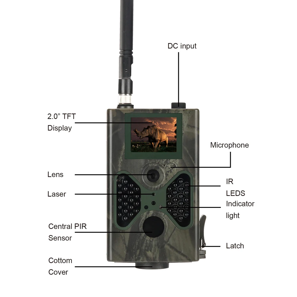 Охотничья камера 4G LTE MMS GPRS фото ловушка Trail камера s ночного видения Дикая охота инфракрасная 16MP 1080 P видео Дикая камера