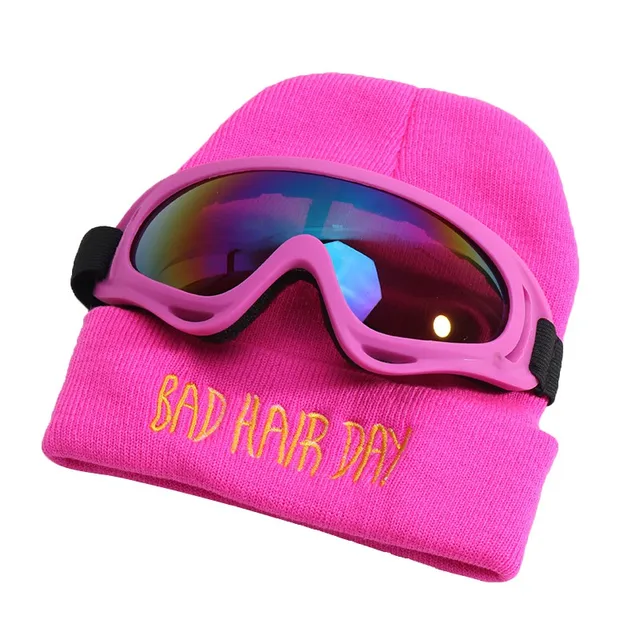 Winter Warm Hat Toddler Baby Boys Girls Letter Design Knitting Ski Caps