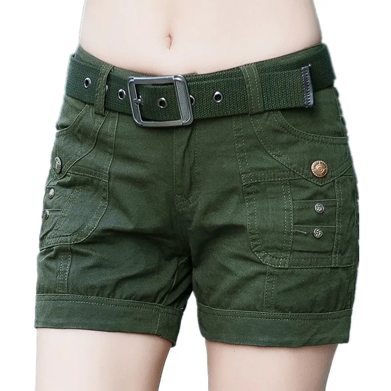 Shorts De Mujer Con Estampado Camuflaje - Cómodos Y Con Bolsillos, Ideales Para Verano