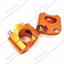 KTM оранжевый CNC алюминиевый Мотоцикл dirt bike MX ручка бар крепление 1-1/" Жир Бар Руль крепления СТОЯК ЗАЖИМ большой комплект
