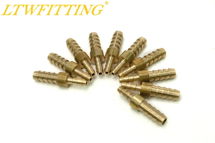 10 LTWFITTING Brass Barb Splicer Mender 1//4/" Hose ID Fitting Hose Joiner
