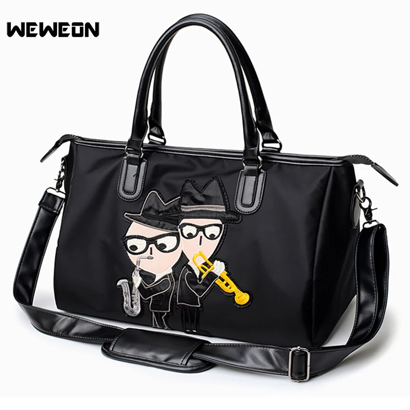 

Unisex Portable Boy Pattern Sport Bag Gym Fitness Bags Embroidery Women Yoga Handbag Travel Tote Outdoor Training Duffle Bags