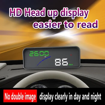 

P9 hud head up display two display model car speed projector display the speedometer on the car HUD speed car accesories