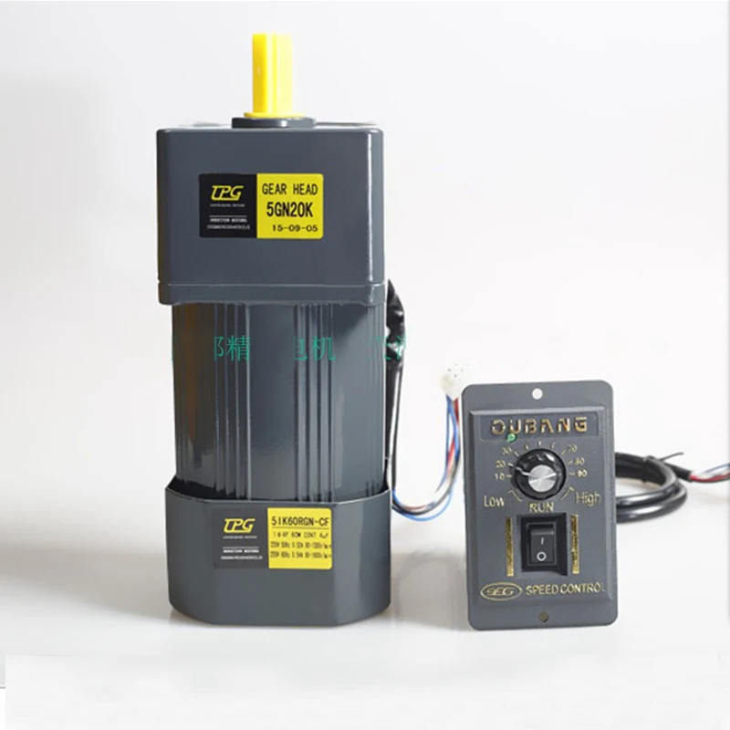 Редукторный электродвигатель 5IK60GN CF мотор 60W220V/380V редуктор переменного тока с