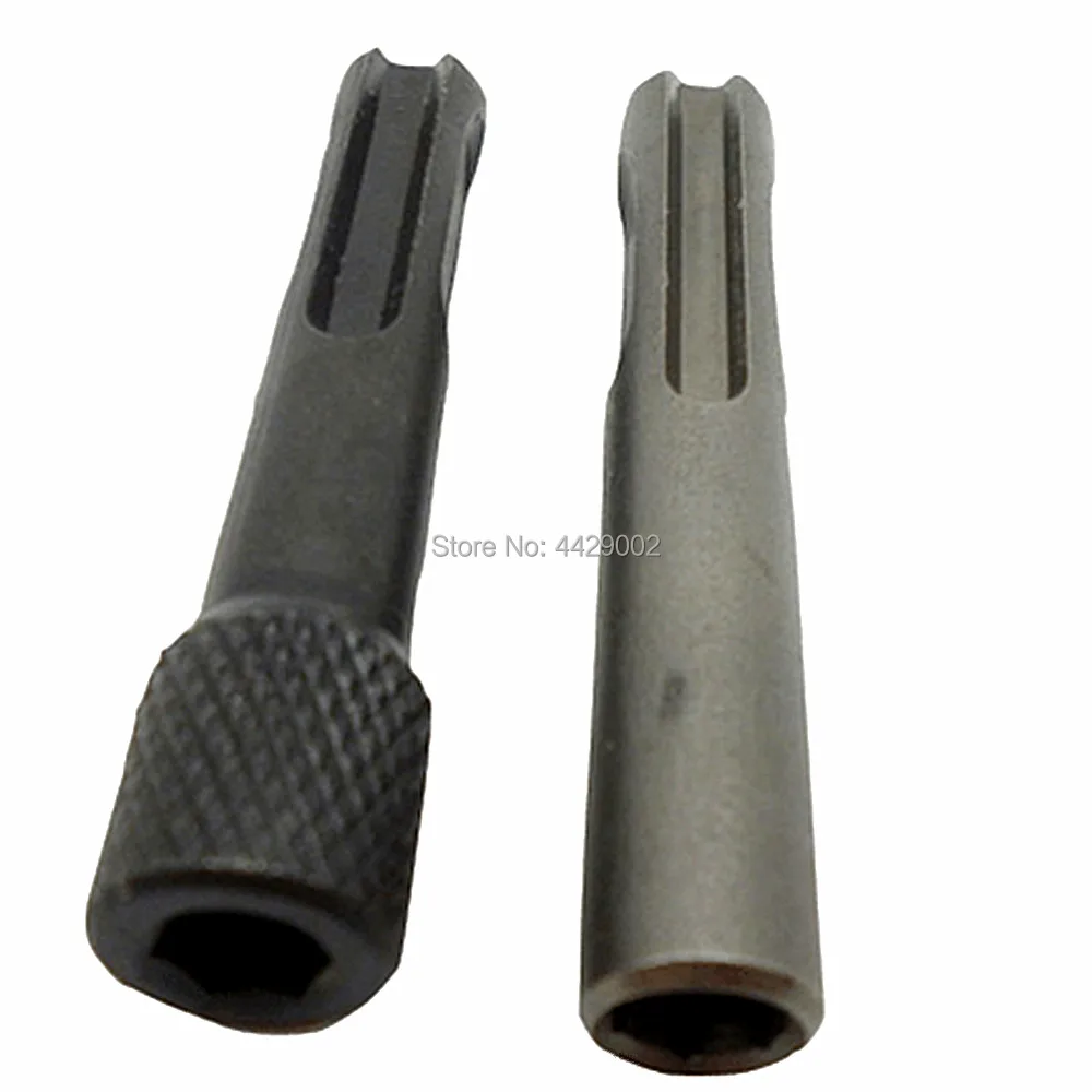 2pcs 1/4" Hammer SDS Socket Nut Impact Driver Adaptors Set Drill Bit